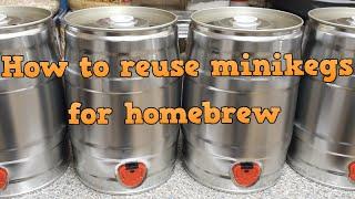 How to reuse minikegs for homebrew beer