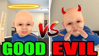 GOOD GRANDSON VS EVIL GRANDSON in GRANNY SIMULATOR!