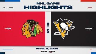 NHL Highlights | Blackhawks vs. Penguins - April 8, 2025