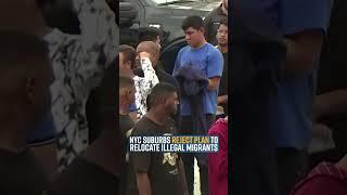 NYC Suburbs Reject Plan to Relocate Illegal Migrants #shorts