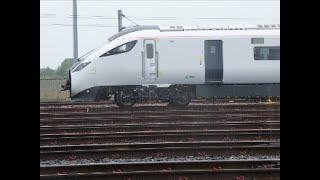 "New"805 006 for Avanti West Coast outside Hitachi Factory (in the rain) 23/6/23