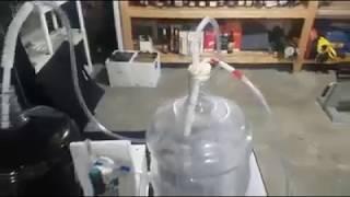 Plastic carboy PET  transfer using the Allinonewinepump