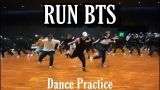 달려라 방탄 RUN BTS Dance Practice clips (posted by THV Instagram story)