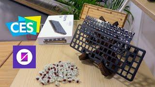 CES 2024 | This French Mechanical Keyboard Is Made From Bamboo | Kibodo Rhizome Lite