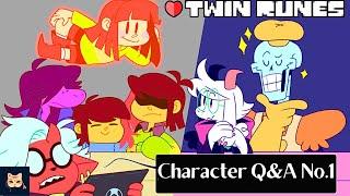 Twin Runes Q&A no. 1 [ Deltarune/Undertale Comic Dub ] (ft. @theakanemnon )