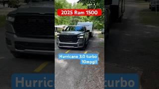 2025 Ram 1500 hurricane 3.0 turbo towing fuel mileage mpg better than Hemi v8?