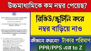 HS 2023 PPR PPS/PPR PPS করার নিয়ম/how to apply PPR PPS wbchse/Rules for Post publication Review