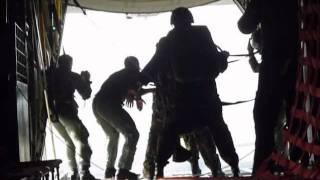 Static Line Square Parachute Exit From a C130.wmv