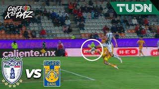 ¡QUÉ FALLA! Nico Ibáñez abanica | Pachuca 1-1 Tigres | Grita México C22 - J9 | TUDN