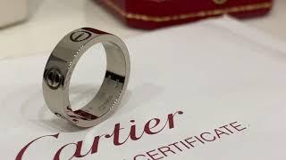 Cartier 5,5mm белое золото 750 проба