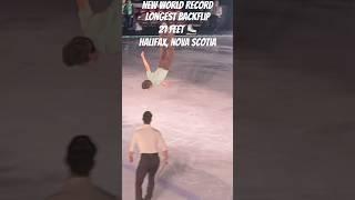 Keegan Messing - New World Record - Longest Backflip (Halifax, NS) #starsonice  #figureskating