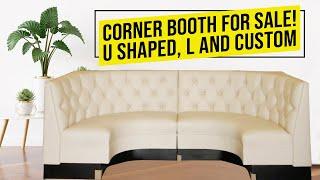 Corner Booth for sale: U Shaped, L and Custom Shaped [Restaurant Booths]