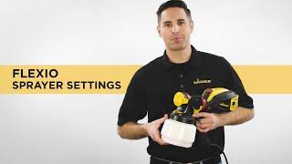 Wagner FLEXiO Paint Sprayer Settings