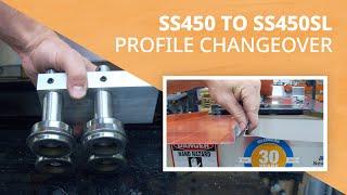 New Tech Machinery SS450 1.5″ Snap-Lock Profile to SS450SL Changeover