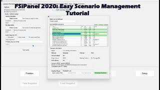 FSiPanel 2020: Explore the New Scenarios Manager - Easy Tutorial