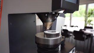 Rockwell Hardness Tester Qness 150 CS ECO: Height adjustment #QATM #metallography #hardnesstester