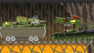 CHASE FROM THE MONSTER KV-6 AGAINST Monty - Cartoons about tanks