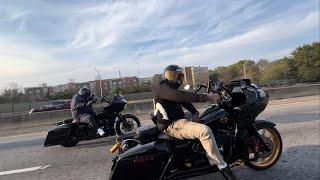 ITS OFFICIALLY SUMMER YOUNG HARLEY RIDERS TAKE OVER THE CITY #theyknowyktv