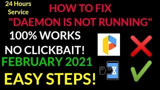 HOW TO FIX GAME GUARDIAN DAEMON IS NOT RUNNING! 100% WORKS! FEB 2021(Read desc)