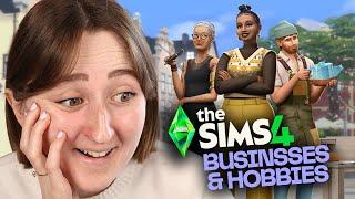 NEW EXPANSION PACK! The Sims 4: Businesses & Hobbies Trailer Reaction