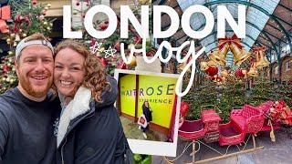 LONDON VLOG!  Christmas  Waitrose Food Festival  Disney Thames Boat Trip ️ Back To The Future 