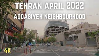 TEHRAN SPRING 2022 [4K] - Aqdasiyeh Neighborhood (اقدسیه) - Movahed Danesh Street