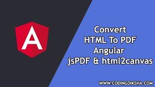 jsPDF Tutorial: Angular 12 Convert HTML to PDF using jsPDF & HTML2Canvas