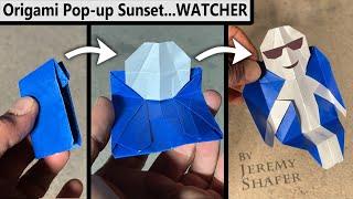 Origami Pop-up Sunset WATCHER