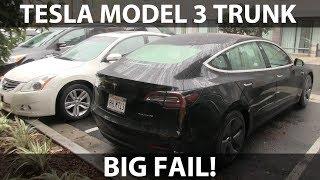 Tesla Model 3 trunk design flaw