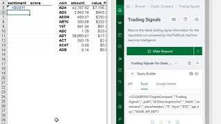 Get CryptoCompare data in Excel and Google Sheets - Trading Signals