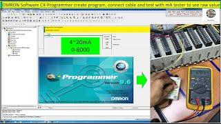 CX-Programmer tutorial Analog input of PLC Omron programming