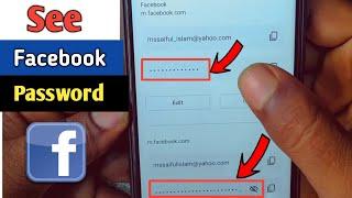 How to See Facebook Password Once i logging in 2025