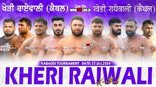 [Live] Kheri Raiwali (Kaithal) Kabaddi Tournament 27-10-2024/www.123Live.in