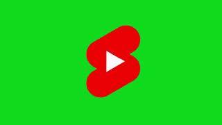 YouTube Shorts Logo  green screen animation