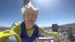 CAROL VOSPER SkyJump from the Stratosphere Tower in Las Vegas