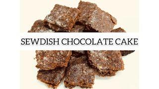 SWEDISH CHOCOLATE CAKE(KLADDKAKA)easy cake for beginners