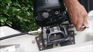 FITTING A TELEFLEX STEERING SYSTEM TO A MERCURY/ MARINER 15HP OUTBOARD IN A 10 FOOT DORY