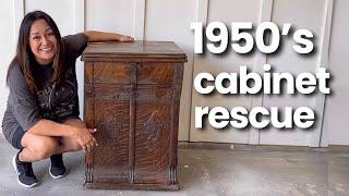 Repurposing A Vintage Cabinet From the 1950's