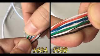 The Difference Between 568B and 568A in Network Wiring and How to Terminate a Crossover Cable