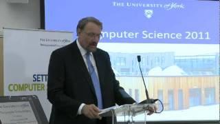 Dr Graham Spittle, IBM at the York Computer Science opening