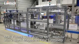 Lantech Multi Format case erector MFC 2000 Tape with 2 blank magazines for 2 footprints