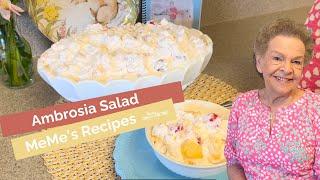 MeMe's Recipes | Ambrosia Salad