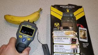 General Tools ToolSmart Moisture Meter TS06 - Using To Check Moisture Level of a Banana (Fruit)