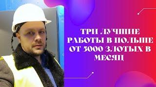 Три лучших работы в Польше по безвизу от 5000 злотых в месяц. Работа без знания польского языка