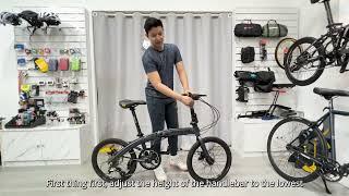 How to fold an Ethereal Swift D8 folding bike bicycle