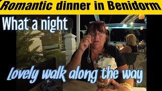 BENIDORM / PONIENTE BEACH / NIGHT TIME / ROMANTIC MEAL