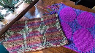Mosaic Crochet Pattern #49 - Dots & Diamonds Multiple of 28 + 4 - Work Flat or In The Round