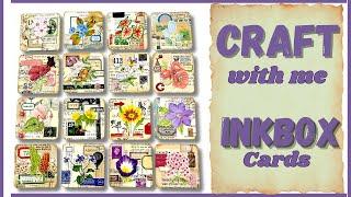 CRAFT WITH ME - USE UP YOUR SCRAPS -  MAKING INKBOX CARDS - #papercraft #junkjournalideas