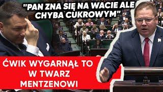 Ćwik atakuje Konfederację. Mentzen aż popukał się w głowę