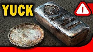 Here's A Clever Way To Remove Tarnish From Silver Bars & Coins